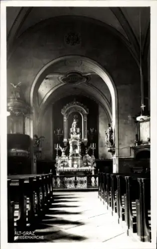 Ak Graz Steiermark, Inneres der Kirche