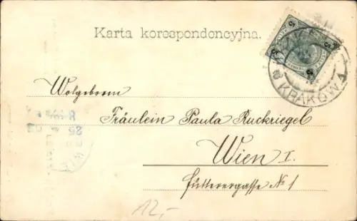 Ak Kraków Krakau Polen, Rathausturm