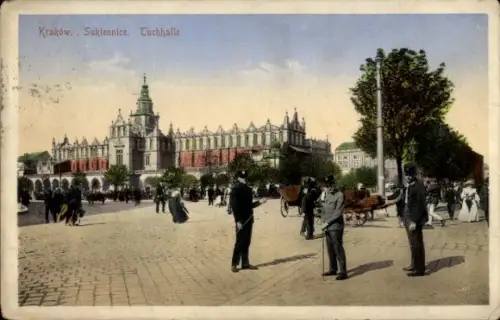 Ak Kraków Krakau Polen, Tuchhalle