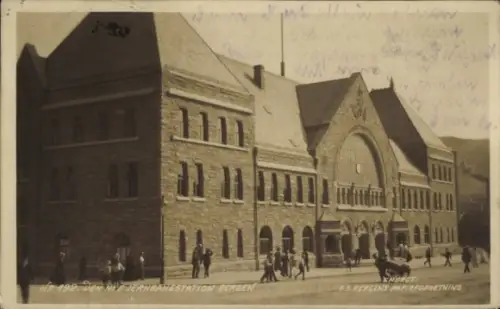 Ak Bergen Norwegen, Bahnhof