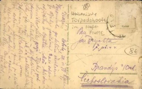 Ak Rijeka Fiume Kroatien, Riva Emanuele Filiberte