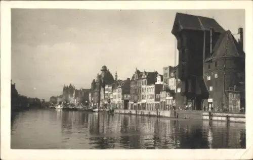 Foto Ak Gdańsk Danzig, Mottlau