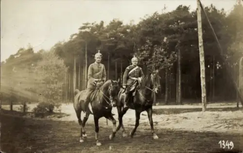 Foto Ak Potsdam, Kronprinz Wilhelm zu Pferde, Spazierritt