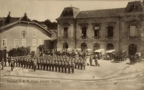 Ak Sivry Blamont Lothringen Meurthe et Moselle, K. S. Arm. Bataillon 2/21, Prinz Johann Georg