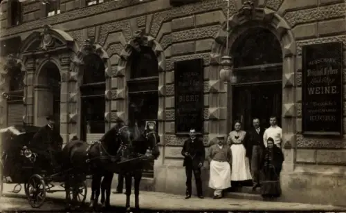 Foto Ak Wien 1 Innere Stadt, Ausschank, Kutsche