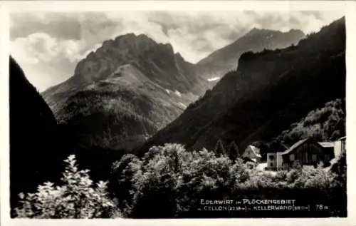Ak Kötschach Mauthen in Kärnten, Hotel Ederwirt m. Cellon u. Kellerwand