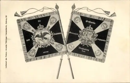 Ak Coburg in Oberfranken, Standarten