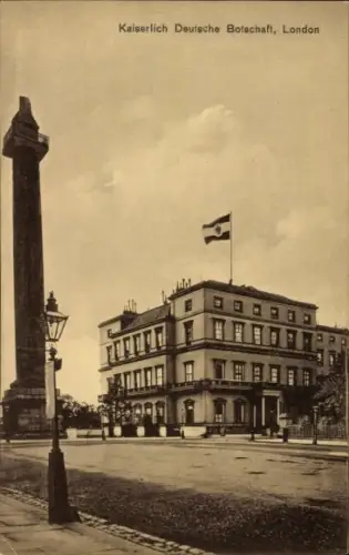 Ak London City England, Kaiserlich Deutsche Botschaft
