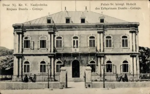 Ak Цетиње Cetinje Montenegro, Palais Sr. königl. Hoheit des Erbprinzen Danilo