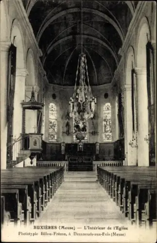 Ak Buxières sous les Côtes Meuse, Interieur de l'Eglise