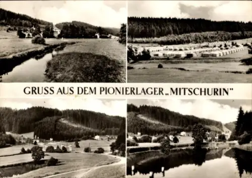 Ak Raila Saalburg Ebersdorf Thüringen, Pionierzeltlager Mitschurin