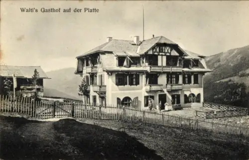 Ak Krimml in Salzburg, Waltls Alpengasthof zur Gerlosplatte