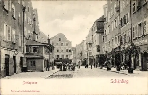 Ak Schärding in Oberösterreich, Denisgasse