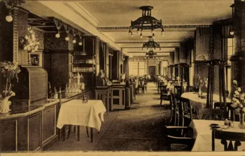 Ak Kiel in Schleswig Holstein, Restaurant Zum Patzenhofer, Innenansicht