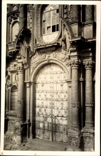 Ak Arequipa Peru ?, Kirche, Portal
