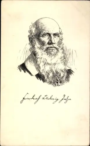 Künstler Ak Turnvater Friedrich Ludwig Jahn, Portrait