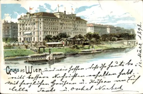 Künstler Litho Wien, Hotel Metropole