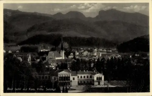 Ak Bad Ischl in Oberösterreich, Gesamtansicht, Villa