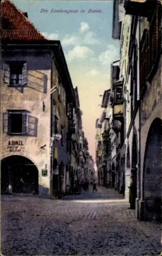 Ak Bozen Bolzano Südtirol, Laubengasse