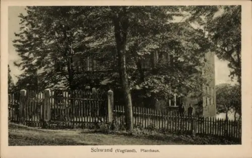 Ak Schwand Weischlitz im Vogtland, Pfarrhaus