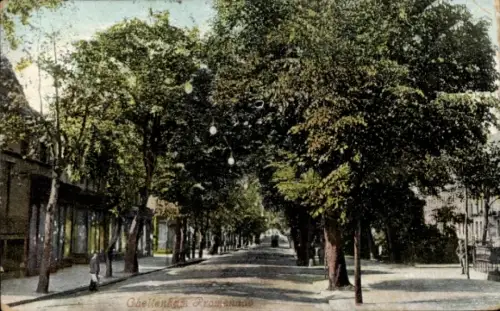 Ak Cheltenham Gloucestershire England, Promenade