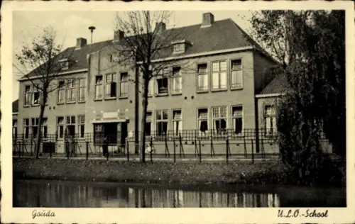 Ak Gouda Südholland Niederlande, ULO School