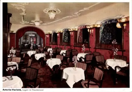 Ak Hansestadt Bremen, Astoria-Varieté, Logen im Theatersaal