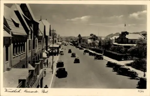 Ak Windhoek Windhuk Namibia Deutsch Südwestafrika, Kaiserstraße, Post