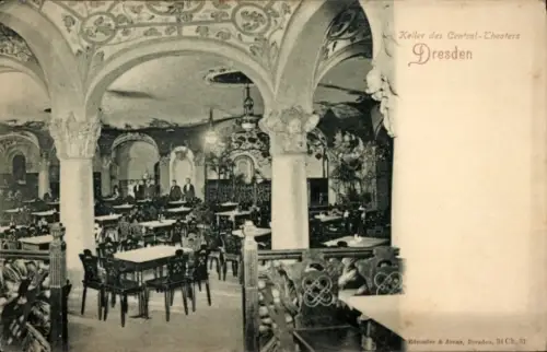 Ak Dresden Altstadt, Keller des Central-Theaters