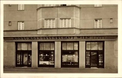 Ak Wien 12 Meidling, Konsumgenossenschaft, Außenansicht der Abgabestelle XII, Arndtstraße