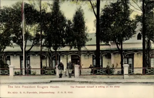 Ak Pretoria Südafrika, Residenz des verstorbenen Präsidenten Kruger