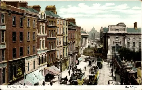 Ak Dublin Irland, Grafton Street
