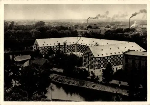 Ak Fordon an der Weichsel Bydgoszcz Bromberg Westpreußen, großer Fachwerkspeicher, Flusskanal im 