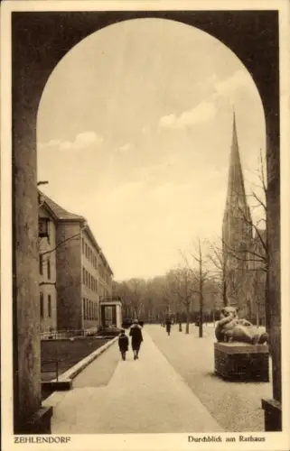 Ak Berlin Zehlendorf, Rathaus