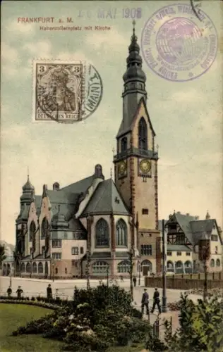 Ak Frankfurt am Main, Kirche, Hohenzollernplatz