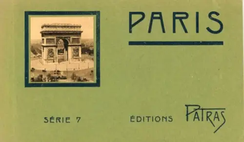 Album mit 12 AK Paris Serie 7