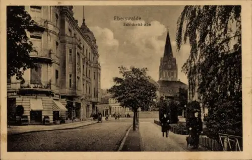 Ak Eberswalde in der Mark, Schicklerstraße, Magdalenenkirche