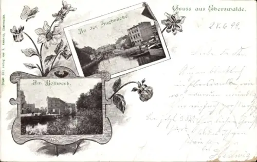 Ak Eberswalde in der Mark, Bollwerk, Zugbrücke