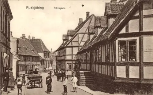 Ak Rudkøbing Dänemark, Nörregade