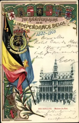 Wappen Ak Bruxelles Brüssel, Maison du Roi