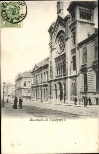 Judaika Ak Bruxelles Brüssel, Synagoge