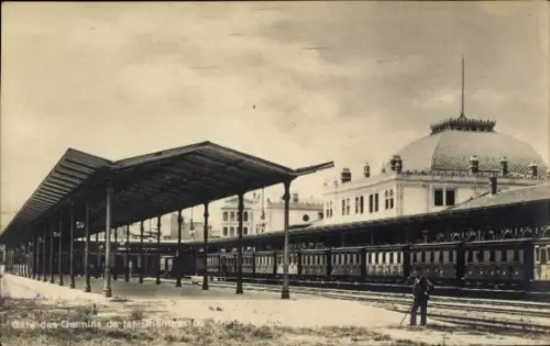 Ak Konstantinopel Istanbul Türkei, Bahnhof der orientalischen Eisenbahn