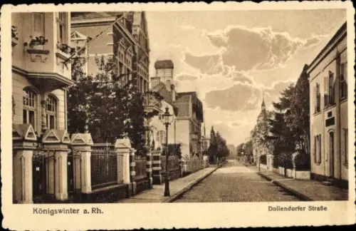 Ak Königswinter am Rhein, Dollendorfer Straße