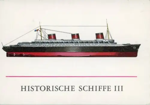 10 Bilder im Umschlag Historische Schiffe III, Planet Verlag Berlin