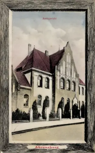 Passepartout Ak Ahrensburg in Holstein, Amtsgericht