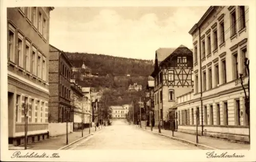 Ak Rudolstadt in Thüringen, Güntherstraße