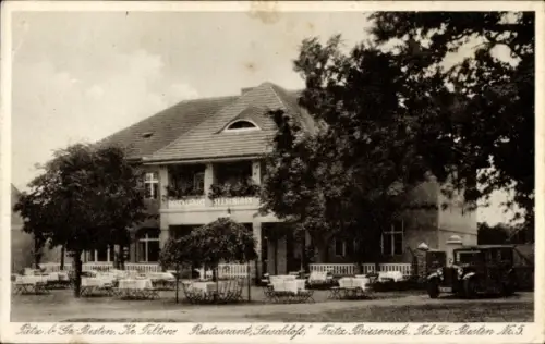 Ak Groß Besten Bestensee in Brandenburg, Gasthaus Seeschloss