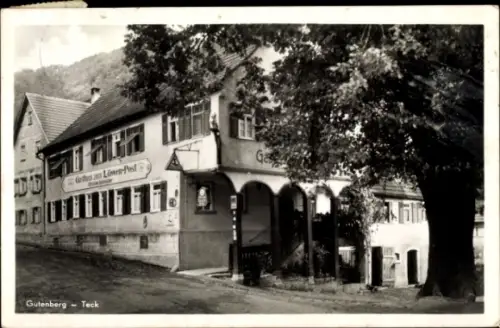 Ak Gutenberg in Württemberg, Tesk, Gasthaus zum Löwen Post