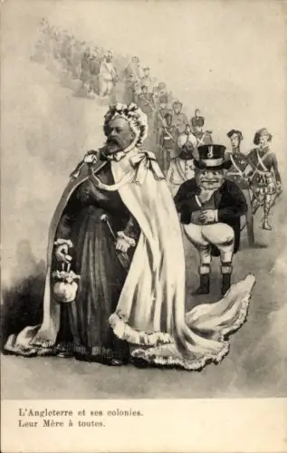 Ak L'Angleterre et ses colonies, leur Mère à toutes, König Eduard VII.