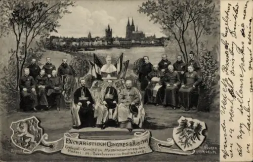 Ak Eucharistischer Kongress, Geistliche, Papst